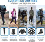 BISINNA Collapsible Trekking Hiking Poles- 2 Pack Folding Aluminum Walking - Image 6