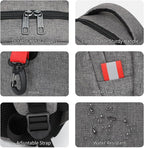 Grey Backpack for Men Women, School Backpack for Boys Girls Teens, Backpacks - Image 3