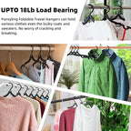 12pcs Black Travel Hangers - Image 4