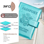 Herain Passport Holder for Travel Cruise Essentials, RFID Passports Book Card - Image 5