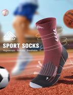 Compression Crew Running Socks: Athletic Socks - Image 3