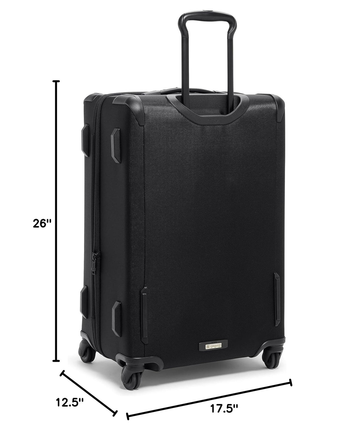 Aerotour Medium Expandable Checked Luggage (26" Short Trip Expandable Packing Case / Black)