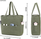 LEDAOU Large Beach Tote Bag Women Waterproof Sandproof Zipper Beach Tote Bag - Image 4