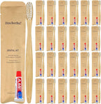 Bamboo Toothbrushes Kit Bulk, Disposable Toothbrushes by DincherBel
