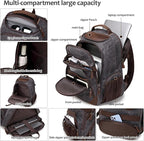 Travel Laptop Backpack 17.3 inch XL Computer Backpack - Image 3