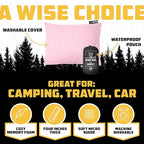 Wise Owl Outfitters Camping Pillow – Memory Foam Travel Pillow - Image 2