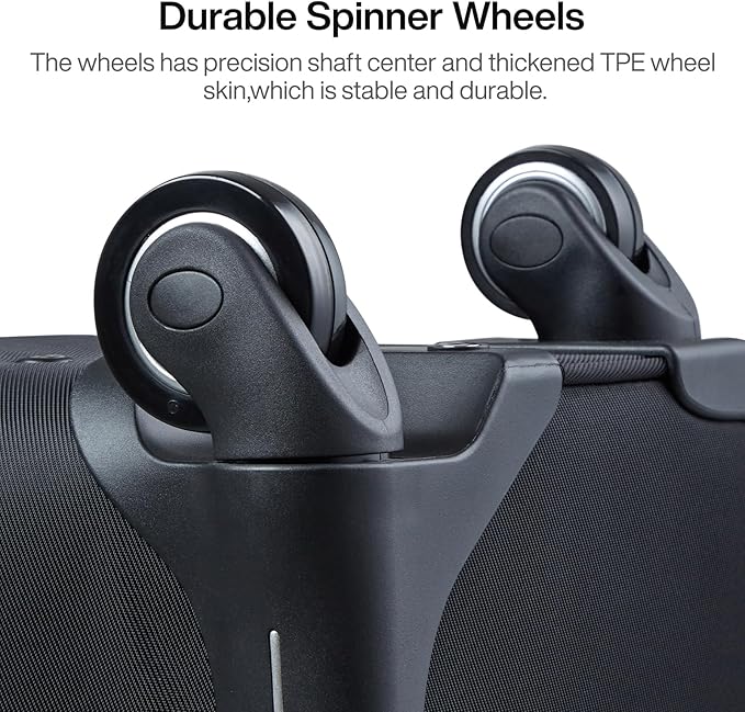 Hanke 3 Piece luggage Sets Softside Expandable luggage - Image 6