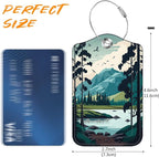 Mesmerizing Mountain Lake Scenery Luggage Tag - Image 2