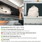 Boavan Rolling Backpack for Women, 17.3 Inch Wheeled Laptop Backpack, Large - Image 3
