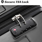 Merax 24 Inch Expandable Checked Luggage, Hardshell ABS Medium Suitcase - Image 2
