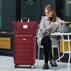 SHOWKOO Luggage Sets Expandable PC+ABS Durable Suitcase Double Wheels TSA Lock - Image 2