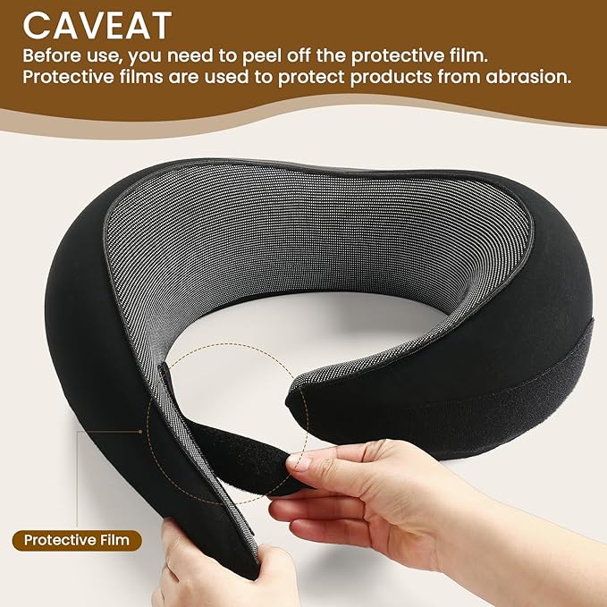 Neck Pillow, Travel Pillow uses Memory Foam to Support Neck Comfort, Ideal - Image 8