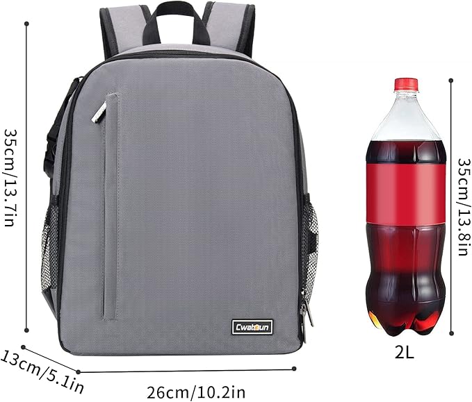 Cwatcun Camera Backpack Professional Camera Bag - Image 9