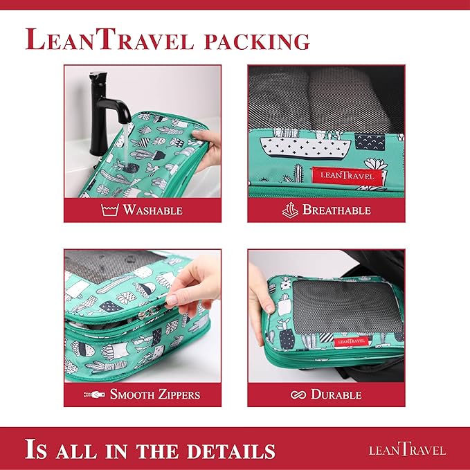 Compression Packing Cubes for Travel Organizers - Image 8