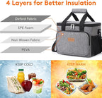 Lifewit Large Lunch Bag Insulated Lunch Box Soft Cooler Cooling Tote - Image 2
