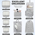 BAGAIL 9 Set Packing Cubes Luggage Packing Organizers - Image 4