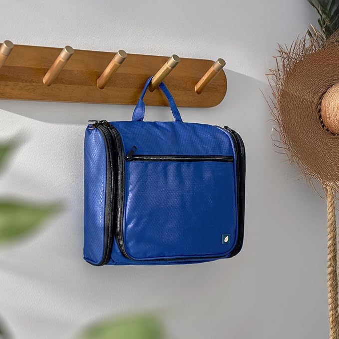 PAVILIA Large Hanging Toiletry Bag Travel Bag Women Men, Cosmetic Organizer - Image 6