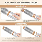 6 in ONE Blow Dryer Brush,Air