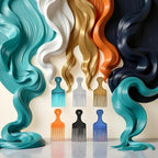 1pc Random Color Salon-Style Hair Pick and Barber Comb, Pick Comb for Curly and Parting Care for Thick Quality Barber Supplies, Styling Tools and Appliances, Hair Combs
