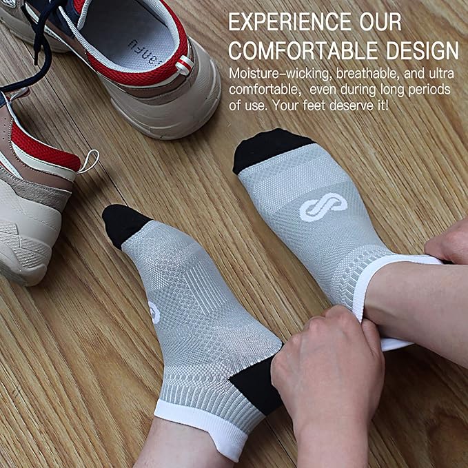 PAPLUS Ankle Compression Sock for Men and Women 2/4/6 Pairs, Low Cut - Image 5