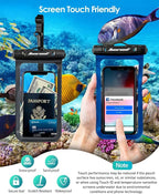 Hiearcool Waterproof Phone Pouch, Universal Waterproof Phone Case Dry Bag - Image 6