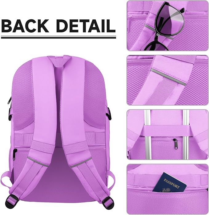 Lapsouno Large Laptop Backpack, Travel Laptop Backpack, 17.3 Inch Carry on - Image 3