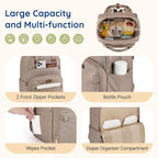 mommore Diaper Bag Expandable Large Baby Bag - Image 3