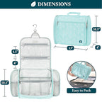 PAVILIA Large Hanging Toiletry Bag Travel Bag Women Men, Cosmetic Organizer - Image 2