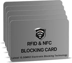SaiTech IT 5 Pack RFID Blocking Cards, One Protects Entire Wallet Purse by SaiTechIT