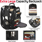 18.4 Laptop Backpack for Men, 55L-60L Extra Large Gaming Laptops Backpack - Image 2