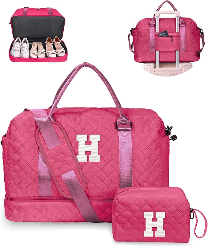 Ladies Gifts for Women, Birthday Gift-Initial Travel Bag by Vogewood