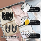 24 Pcs Black Travel Hangers Foldable - Image 7
