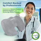 LuminaRest® Gel Seat Cushion for Long Sitting – CertiPUR-US® Certified Memory - Image 6