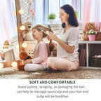 Wide Tooth Comb 2 PCS Curly Knotted Wavy Thick Thin Hair Care Massage Scalp Women Detangling Shower Wig Wet Brushing Large Smooth Grip Handle Detangle Plastic Pick Row Stylist Styling Tool Appliances