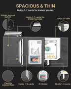 typecase Mens Wallet Card Holder: Pop Up Aluminum Case, Carbon Fiber Leather - Image 3