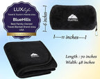 BlueHills Travel Blanket Pillow Rolled Premium Soft Plush Airplane Throw - Image 3