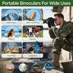 20x50 Hunting Binoculars for Adults High Powered - 28mm Large Eyepiece - Image 5