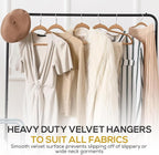 50 Pack New Premium Quality Velvet Hangers Ultra Thin Non Slip Adult Felt Space - Image 7