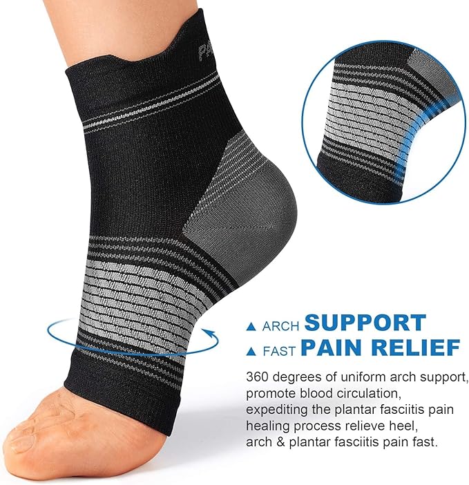 Plantar Fasciitis Sock for Men and Women, Compression Foot Sleeves - Image 2