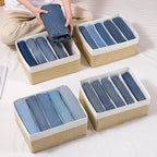 Jeans Drawer Organizers for Clothing, 5 Grids Compartment Wardrobe clothes - Image 7