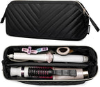 Hair Tools Travel Bag for Shark Flexstyle Dyson, Quilted Case Organizer Bag, Gift for Women Hair Accessories Storage Bag, Travel Hairdryer Portable Bag for Women, Black