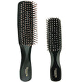 Giorgio GIO1-2BLK Black Set of 2 Gentle Touch Detangler Hair Brush for Men Women and Kids. Soft Bristles for Sensitive Scalp. Wet and Dry for all Hair Types. Scalp Massager Brush Stimulate Hair Growth