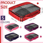 5 Pcs Packing Cubes for Suitcase Large Travel Cubes Carry on Luggage Organizer - Image 2