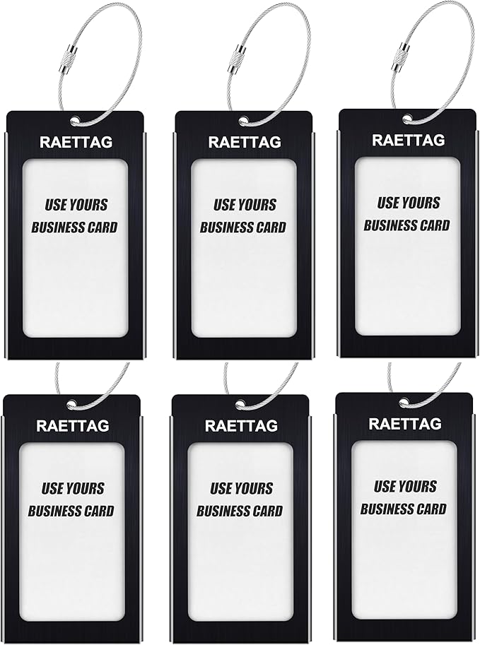 Luggage Tags Metal Suitcase Tags Travel Bag ID Identifier Luggage Tag - Image 2