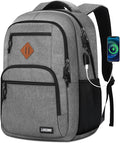 Grey Backpacks for Men, Backpack for School, School Backpack for Boys Teens by Unknown