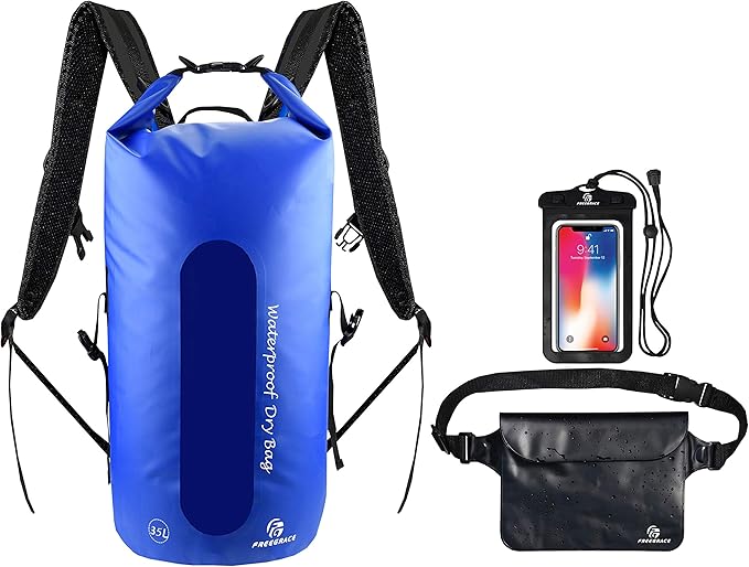Freegrace Waterproof Dry Bags Set of 3 by Freegrace