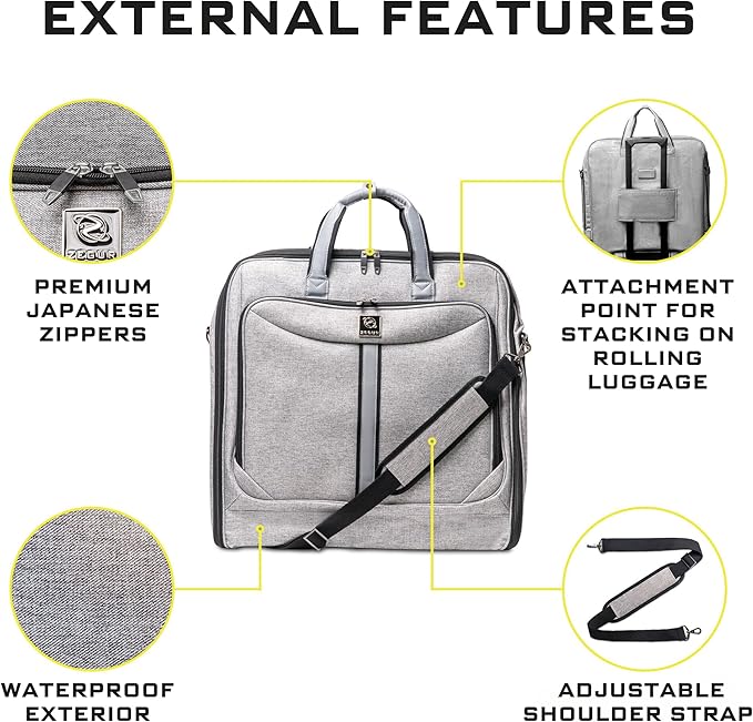 Premium Suit Garment Bag Carry On - Image 6
