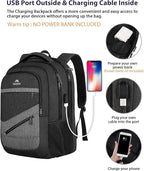MATEIN 17 Inch Backpack for Men, Professional Work Office Laptop Backpack - Image 4