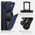 U.S. Traveler Anzio Softside Expandable Spinner Luggage, 3-Piece Set - Image 3