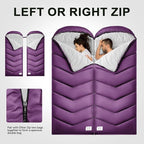 Sleeping Bags for Adults Cold Weather, Waterproof, Lightweight Camping Sleeping - Image 3